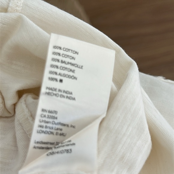 Anthropologie ruffled long sleeve top 100% cotton - Picture 7 of 7